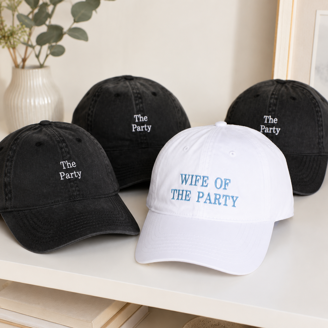 Bride Squad Embroidered Baseball Hat With Personalized Details