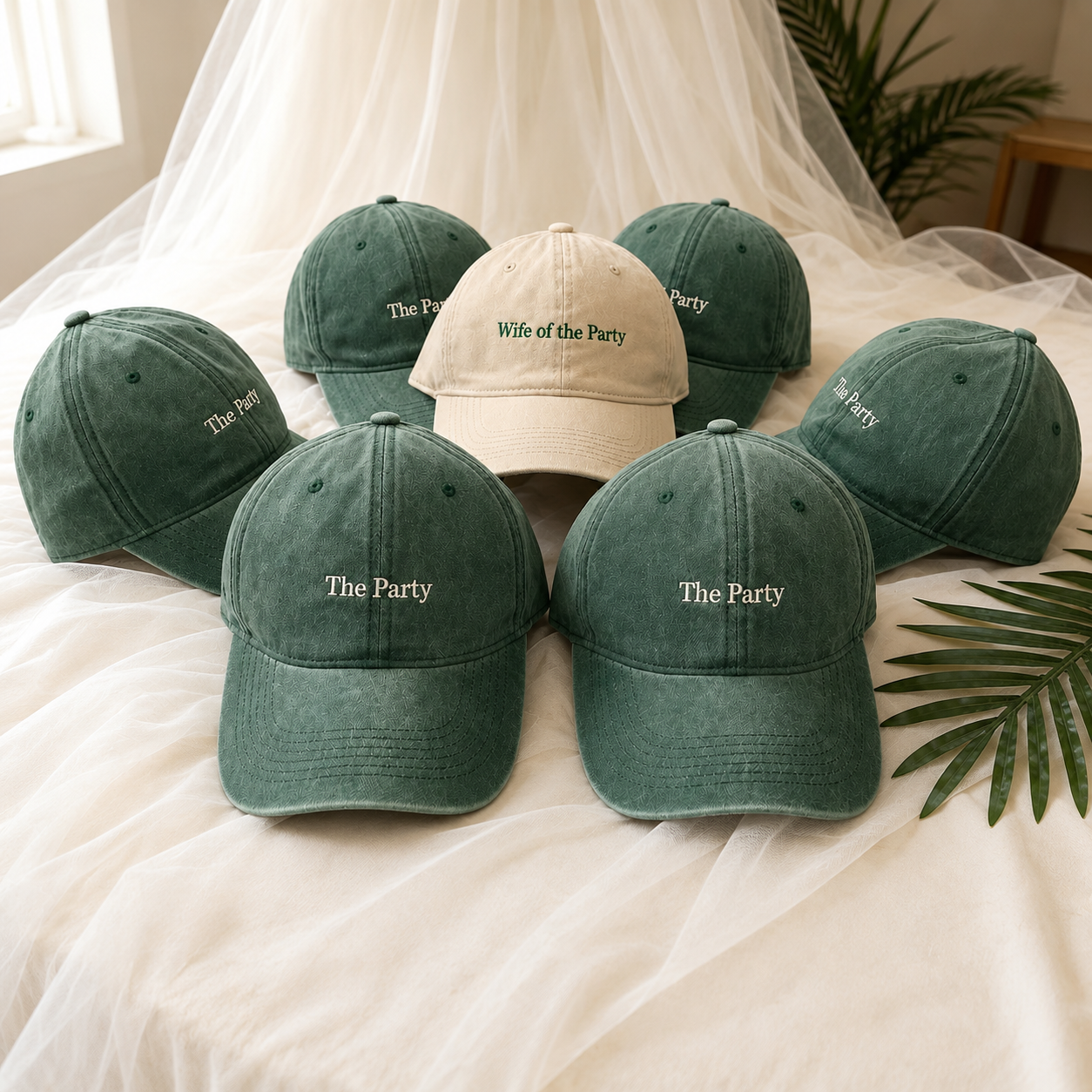 Bride Squad Embroidered Baseball Hat With Personalized Details