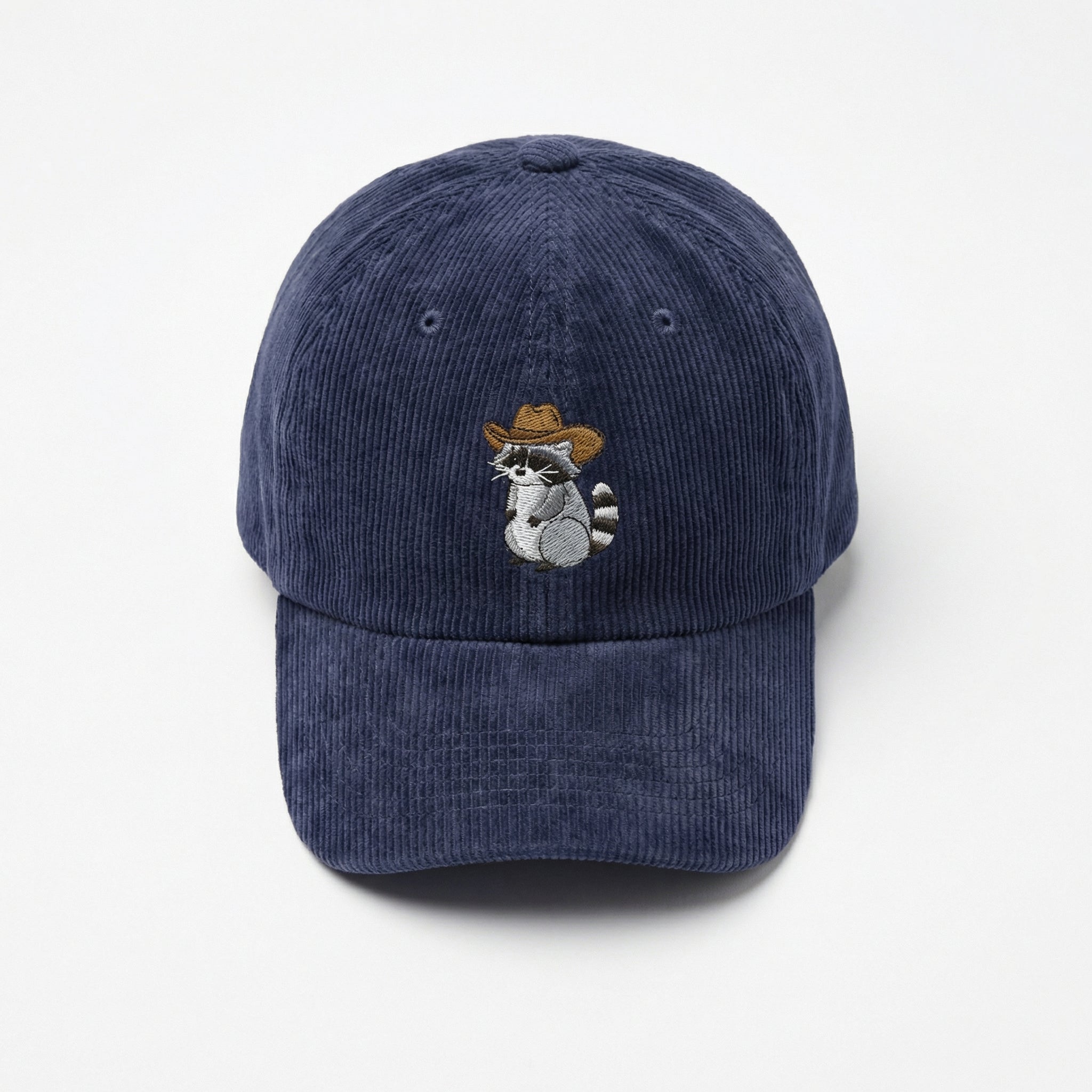 Custom Cowboy Raccoon Embroidered Dad Hat – Funny Western Baseball Cap