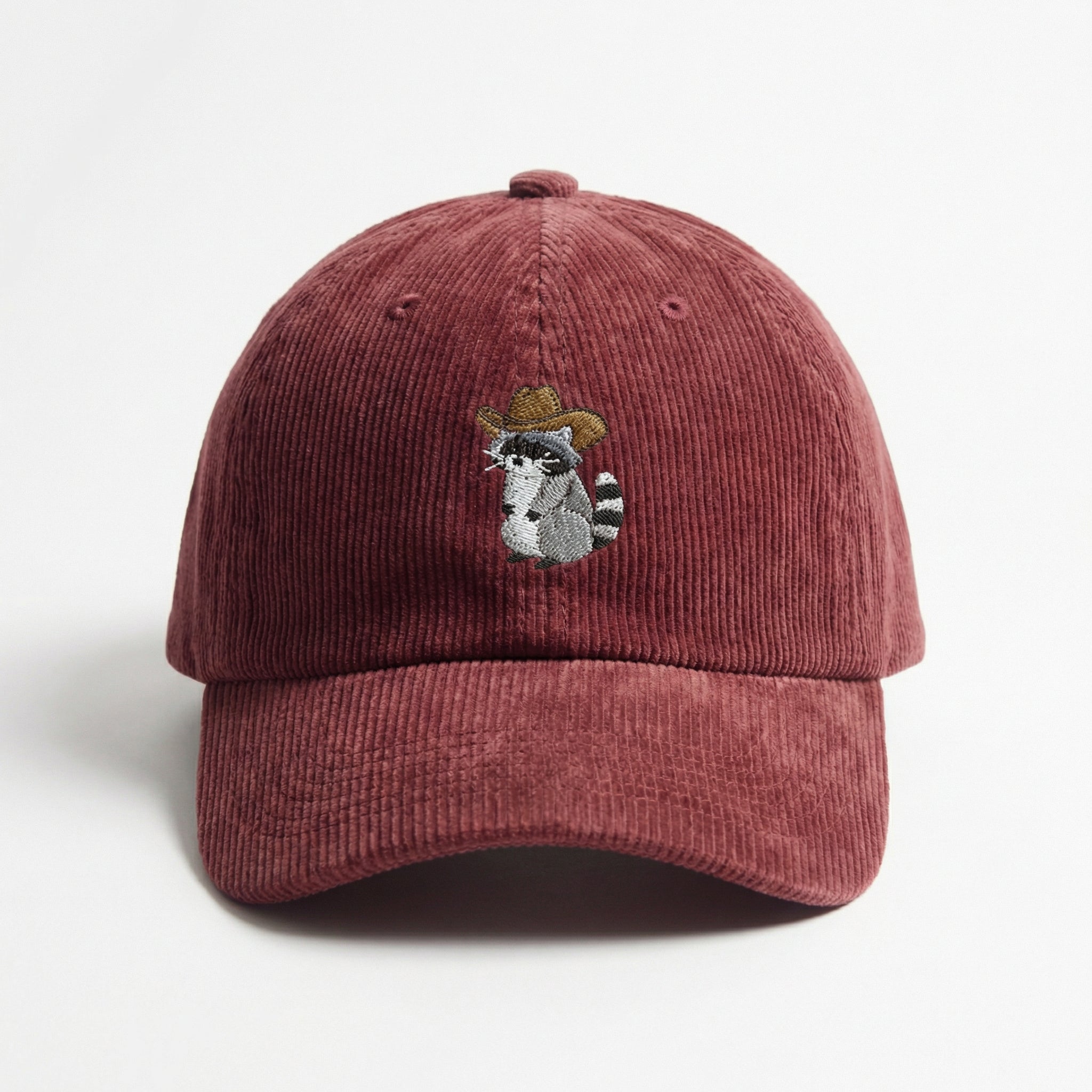 Custom Cowboy Raccoon Embroidered Dad Hat – Funny Western Baseball Cap