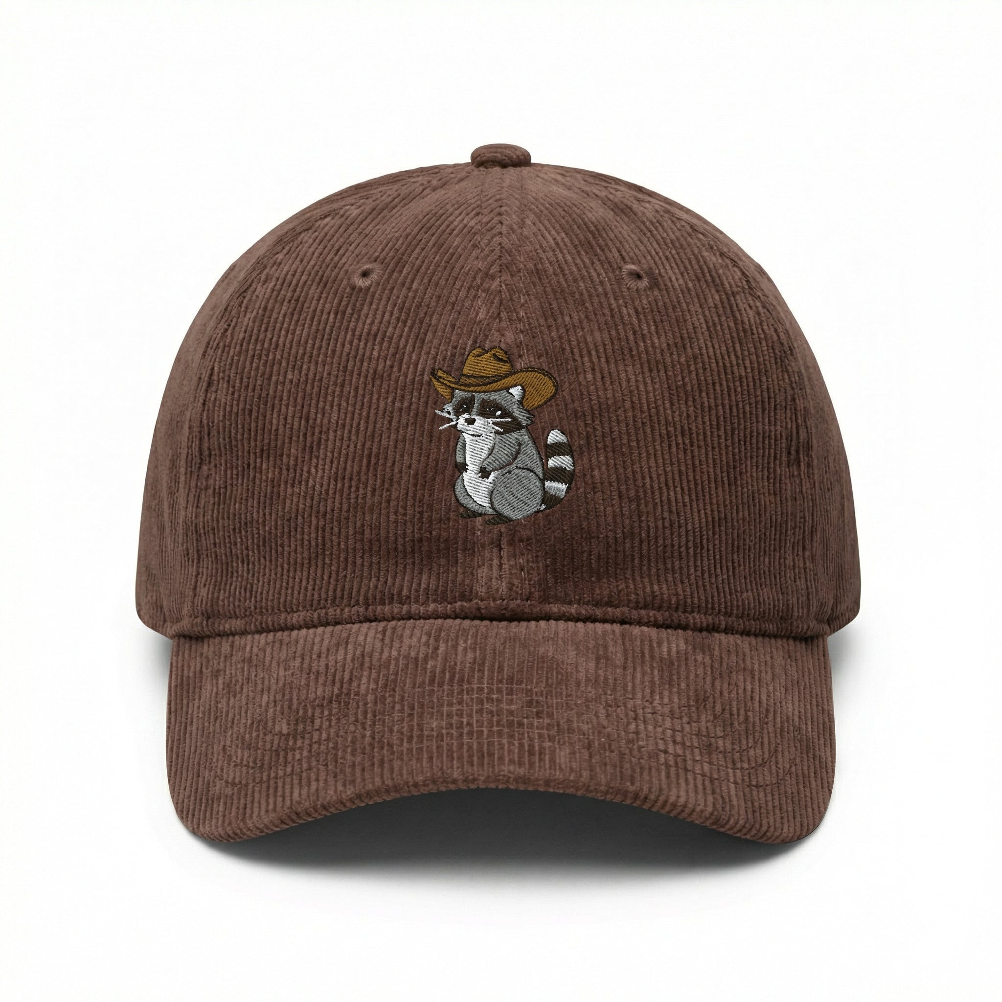 Custom Cowboy Raccoon Embroidered Dad Hat – Funny Western Baseball Cap