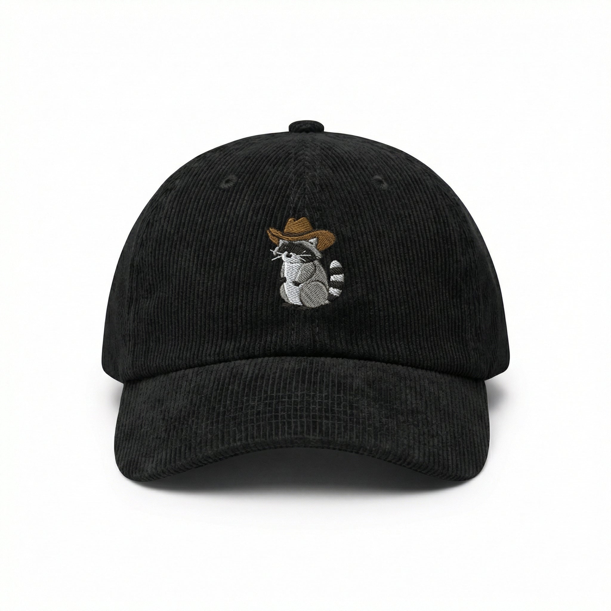 Custom Cowboy Raccoon Embroidered Dad Hat – Funny Western Baseball Cap