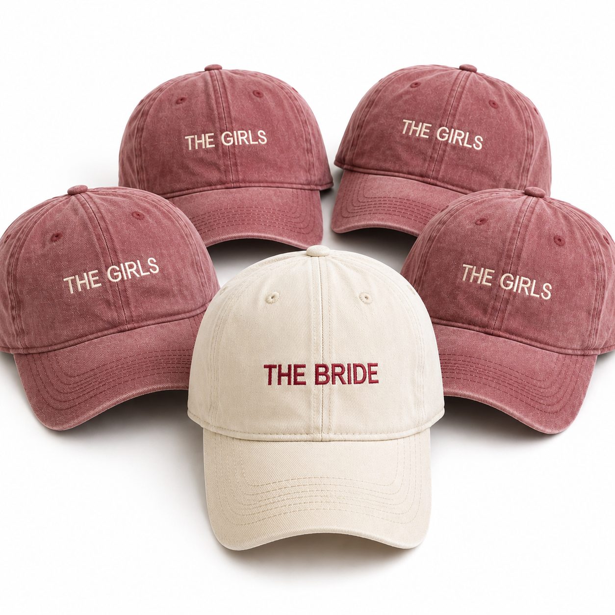 Custom Bachelorette Bride Squad Hat With Embroidered Text