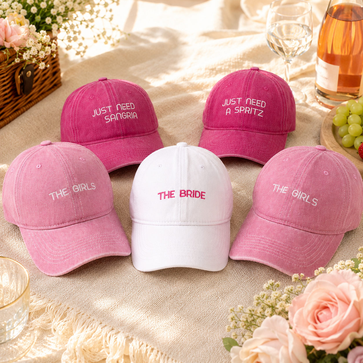 Custom Bachelorette Party Hat for Bride and Bridal Shower