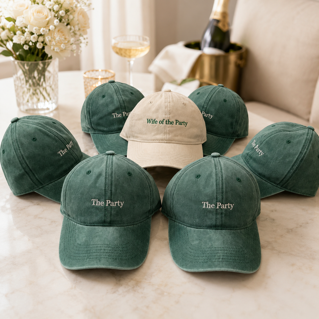 Custom Bachelorette Party Hat for Bride and Bridal Shower