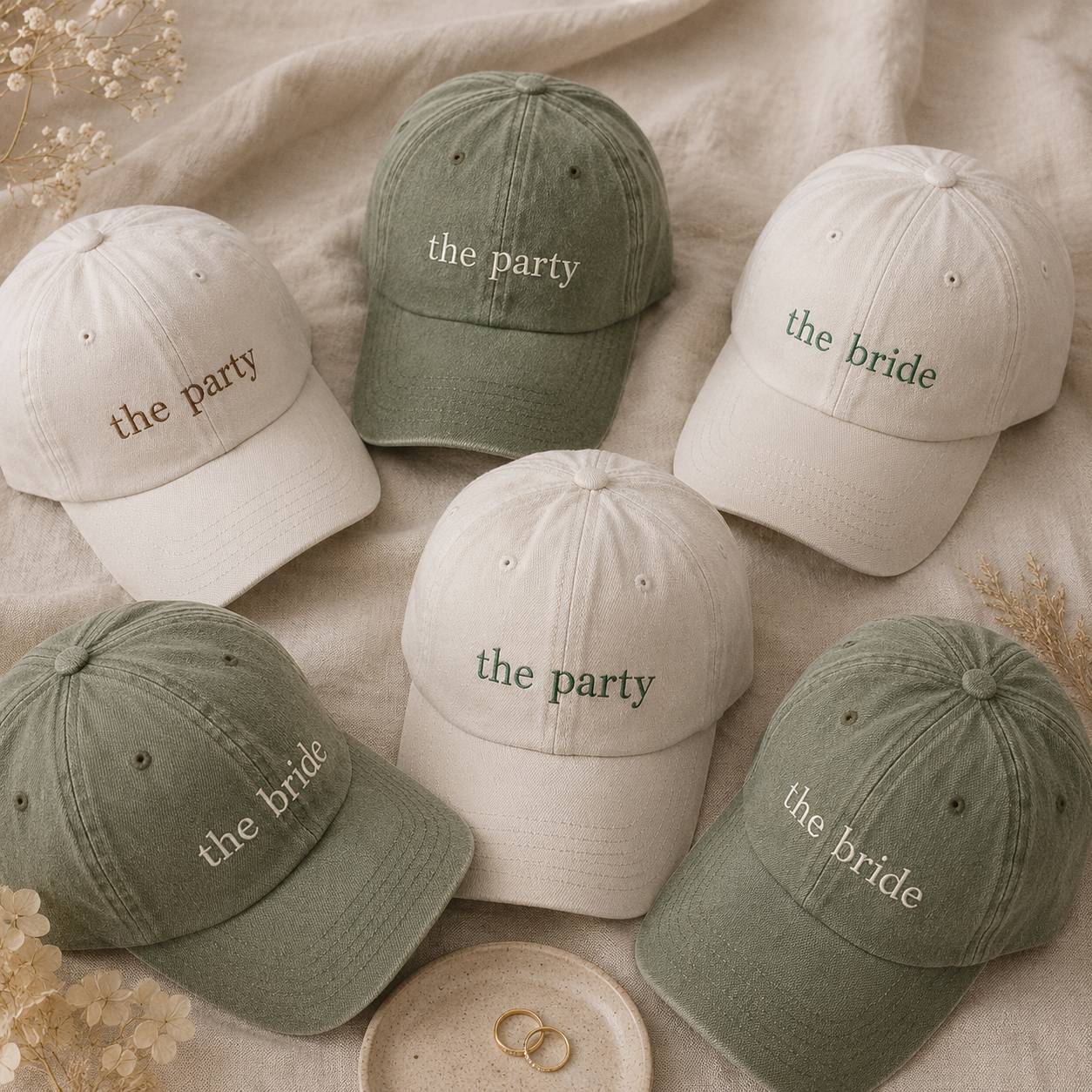 Custom Bachelorette Party Hat for Bride and Bridal Shower