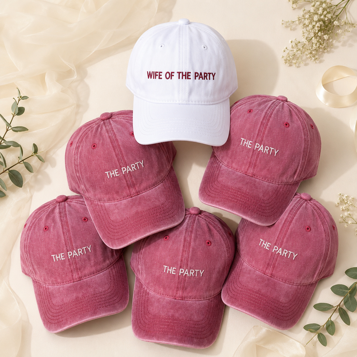 Custom Bachelorette Party Hat for The Bride and The Party