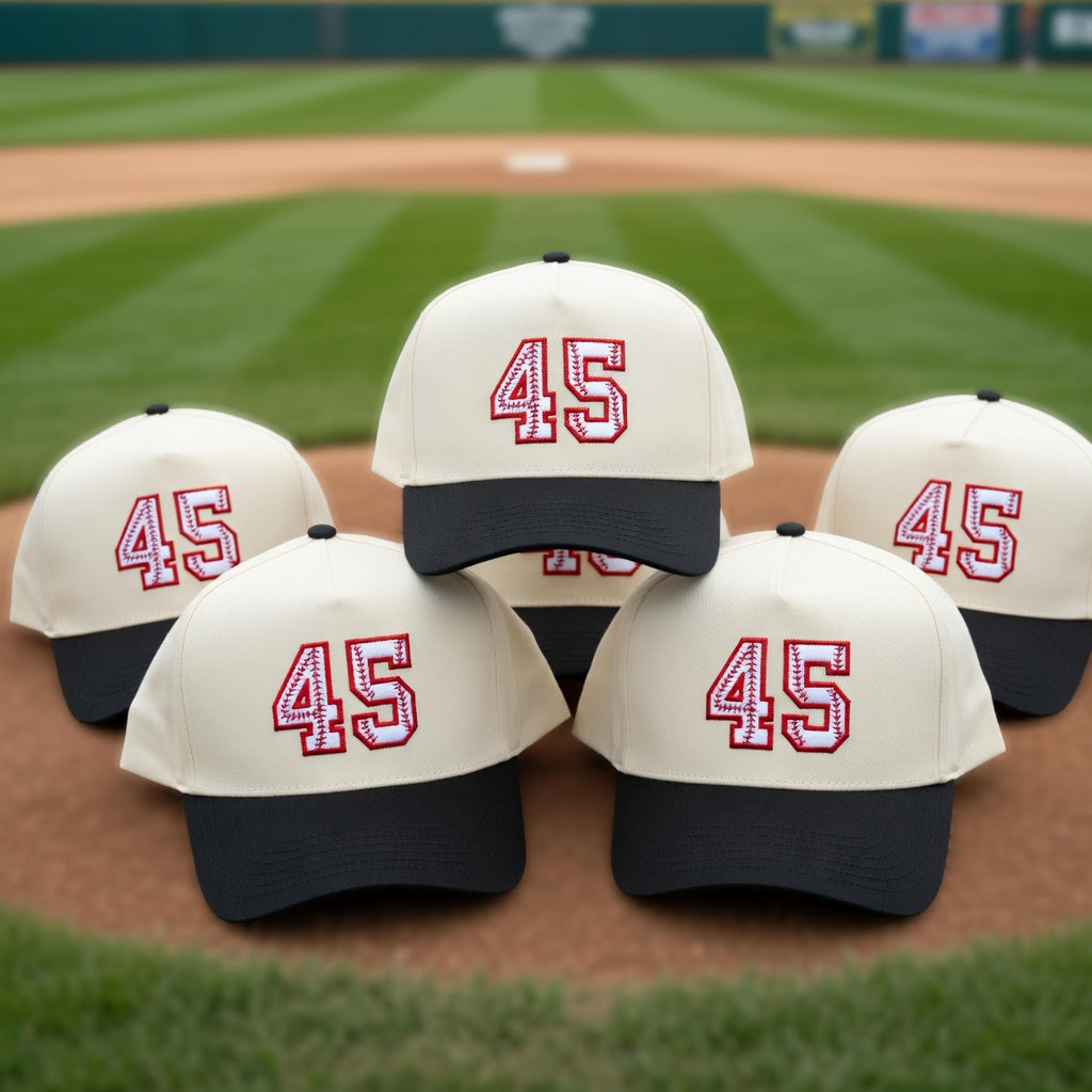 Personalized Name Snapback Hat - Custom Baseball Number Snapback Hat