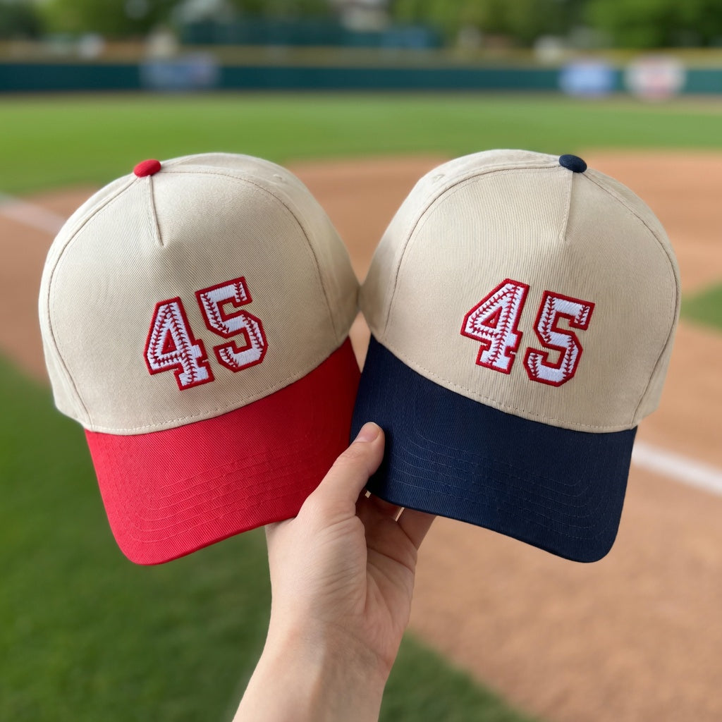 Custom Baseball Number Snapback Hat - Personalized Name Snapback Hat