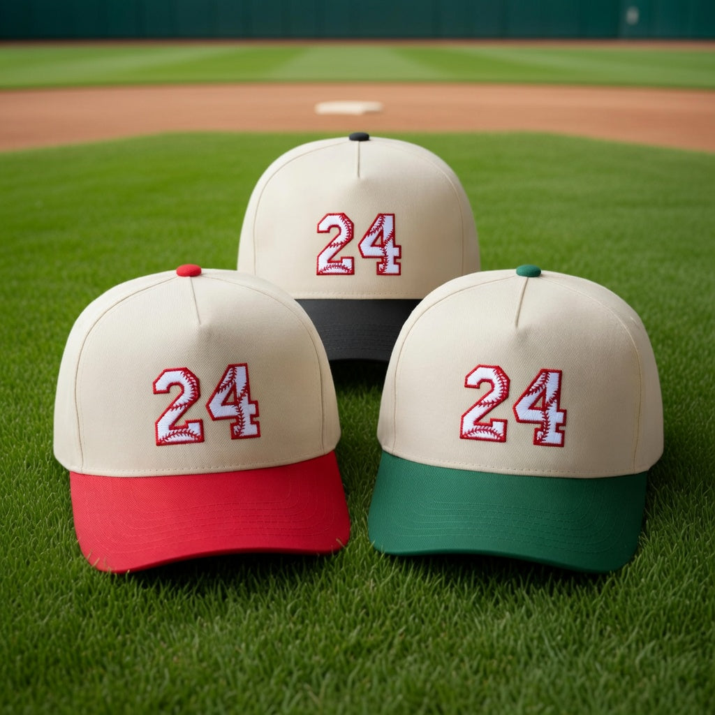 Custom Embroidered Baseball Snapback Hat – Number Name Cap