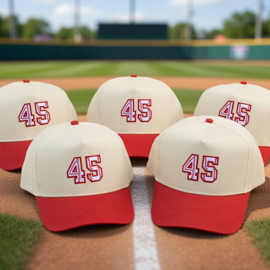 Custom Number Snapback Hat - Personalized Baseball Snapback Hat