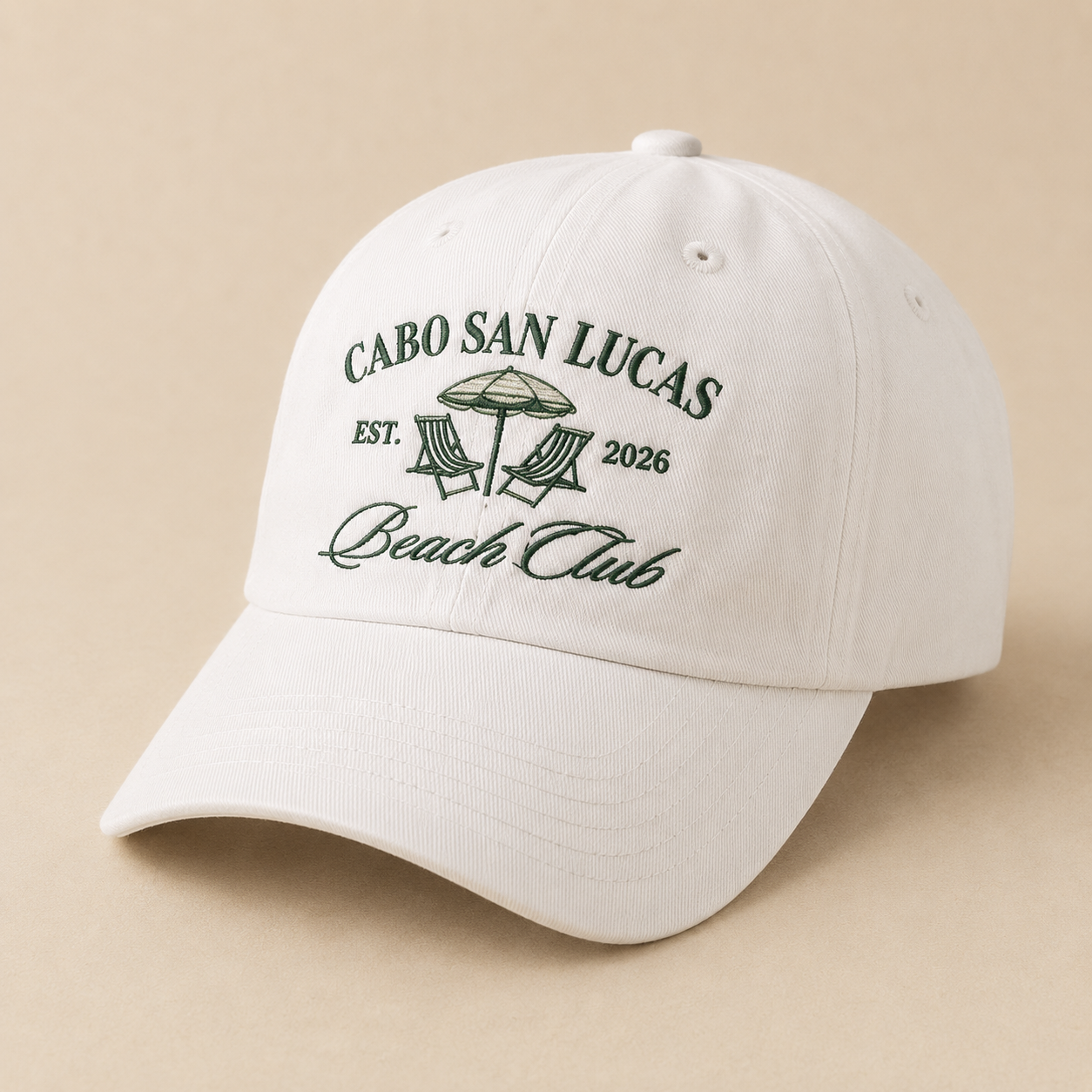 Custom Beach Club Bachelorette Hat for Destination Party