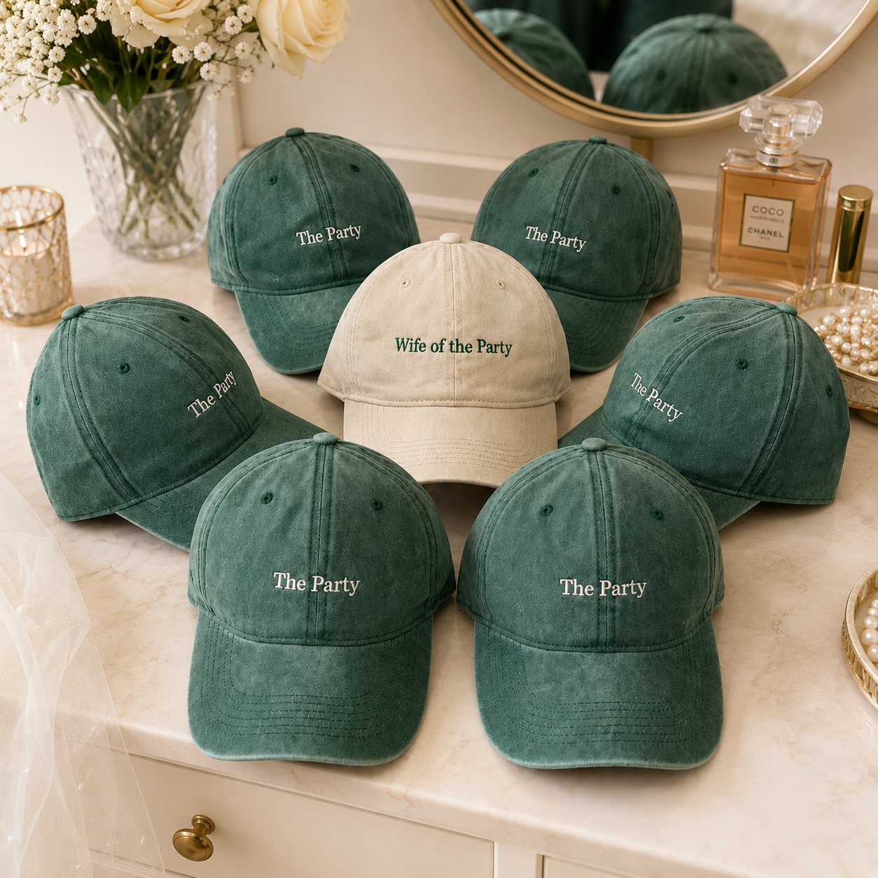 Custom Wife of the Party Embroidered Hat for Bachelorette