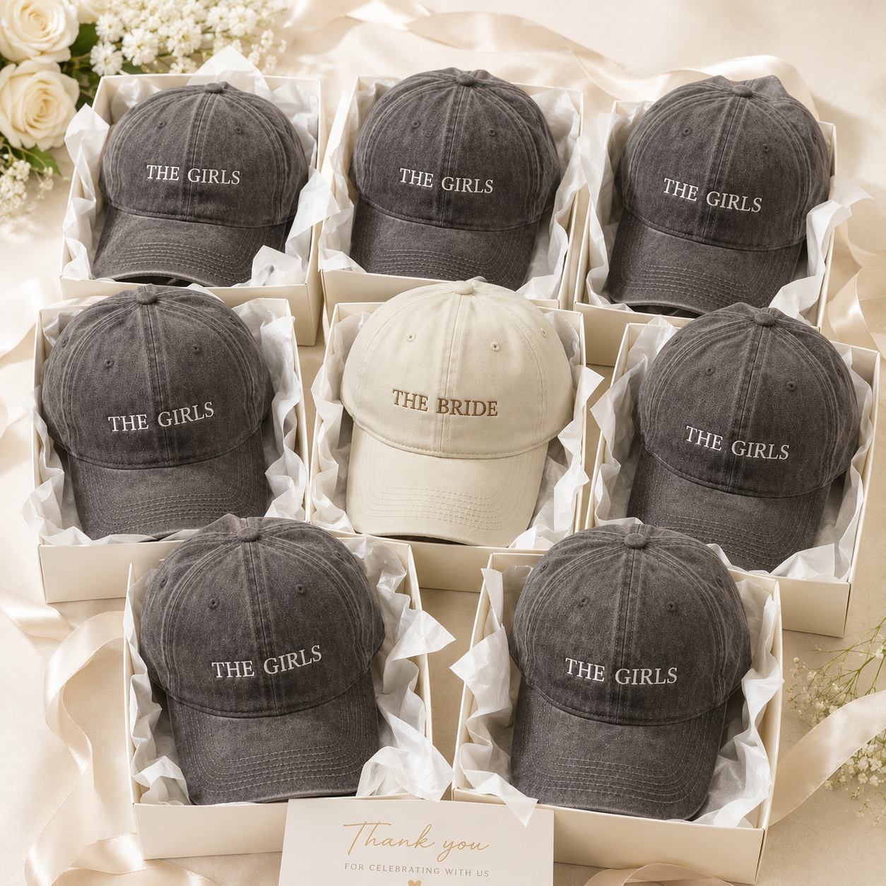 Custom Bridal Party Bride Squad Baseball Cap