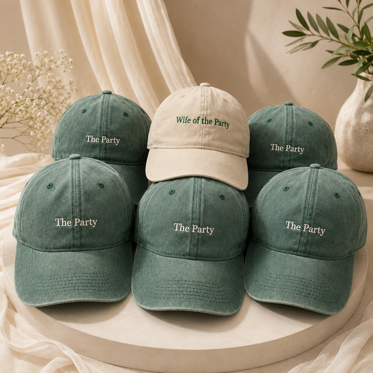 Custom Bride Bachelorette Hat With Personalized Embroidery