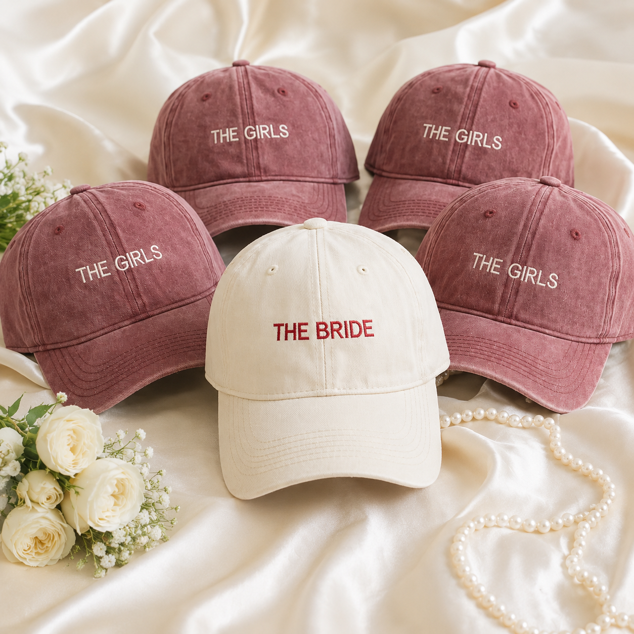 Custom Bride Bachelorette Hat With Personalized Embroidery