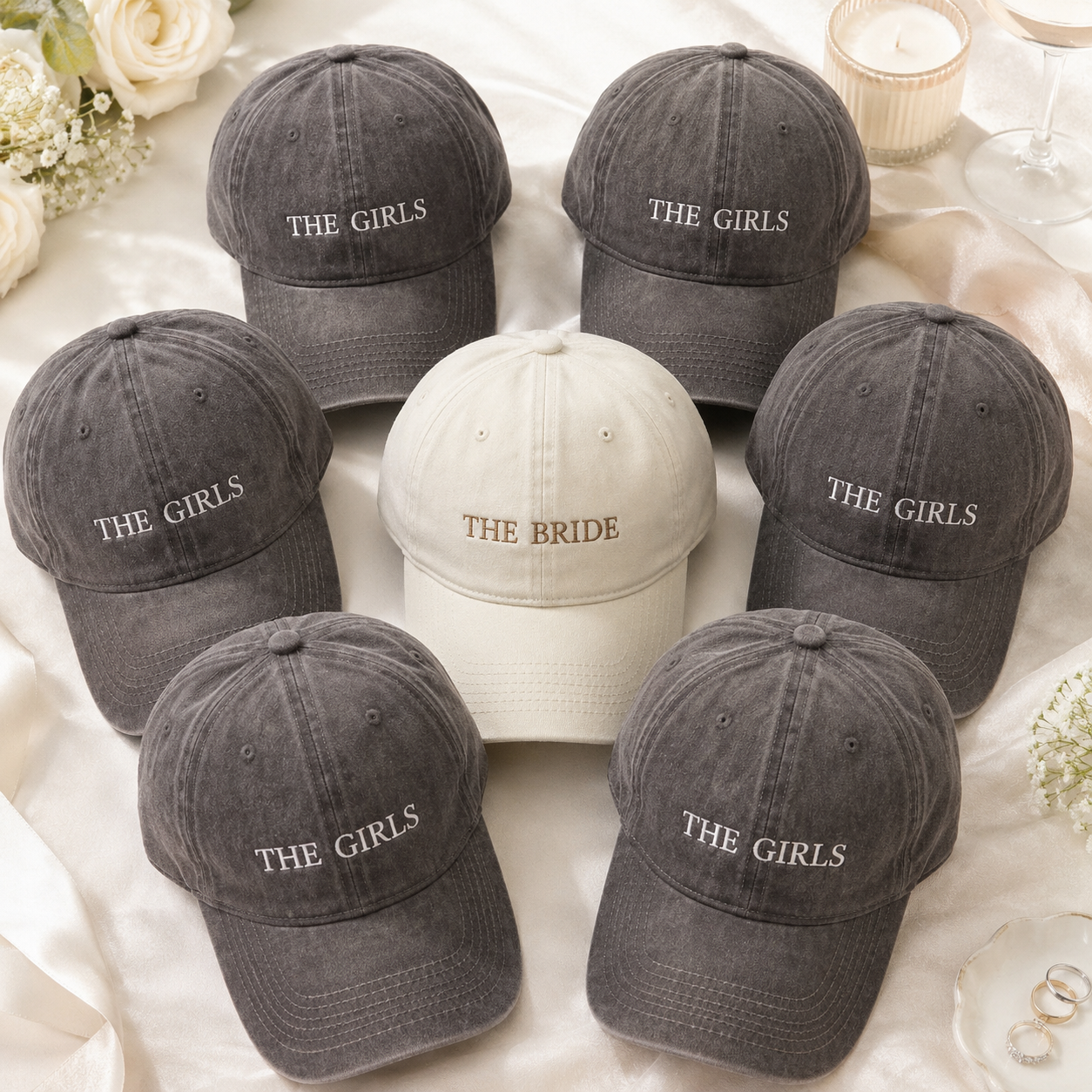 Custom Bride Squad Baseball Cap for Bachelorette Party