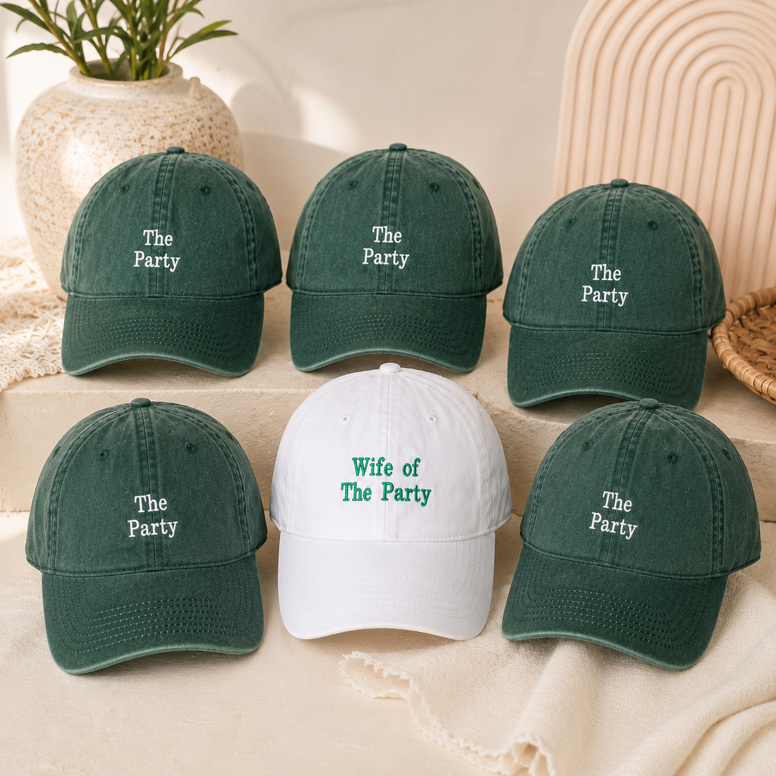 Custom Bride Squad Baseball Cap for Bachelorette Party