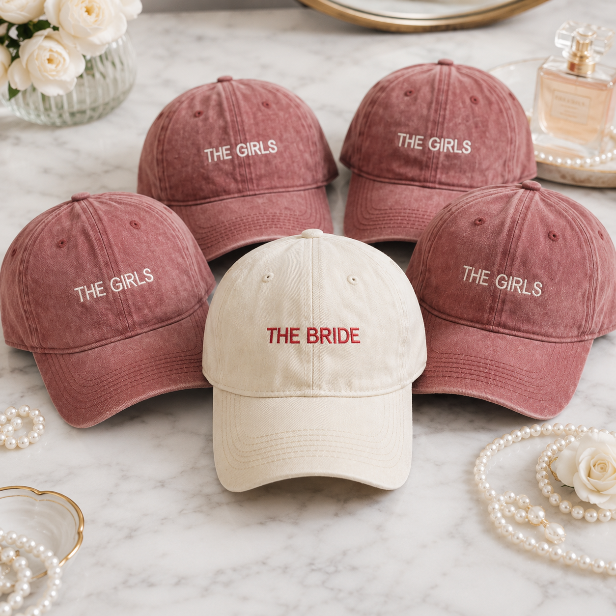 Custom Bride Squad Baseball Cap for Bachelorette Party