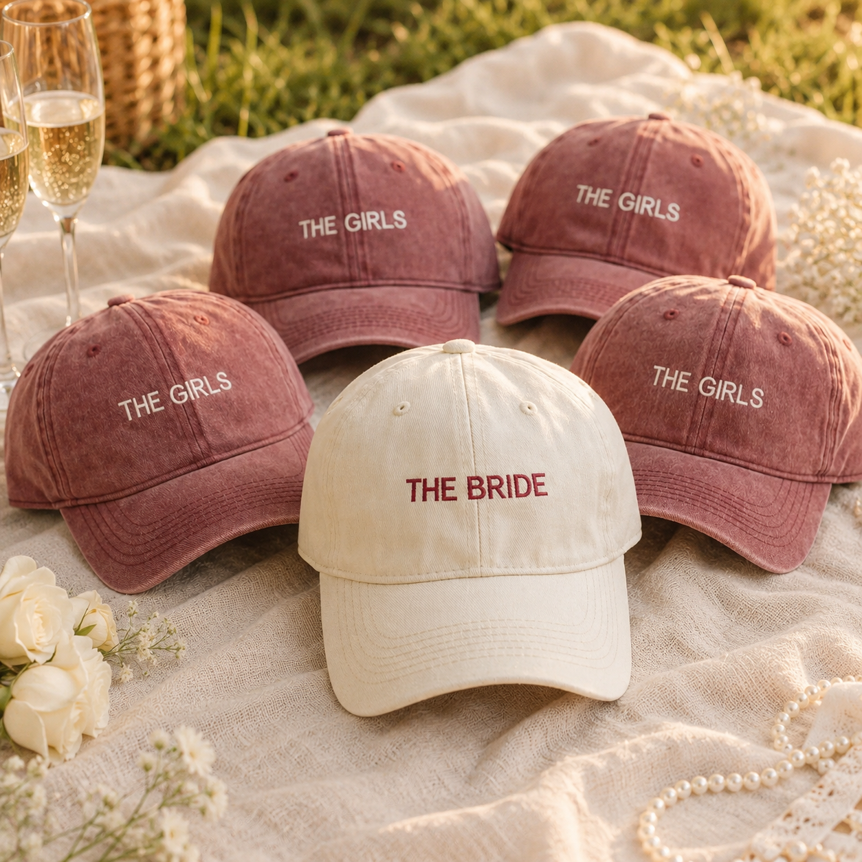 Custom Bride Squad Baseball Cap for Bachelorette Party