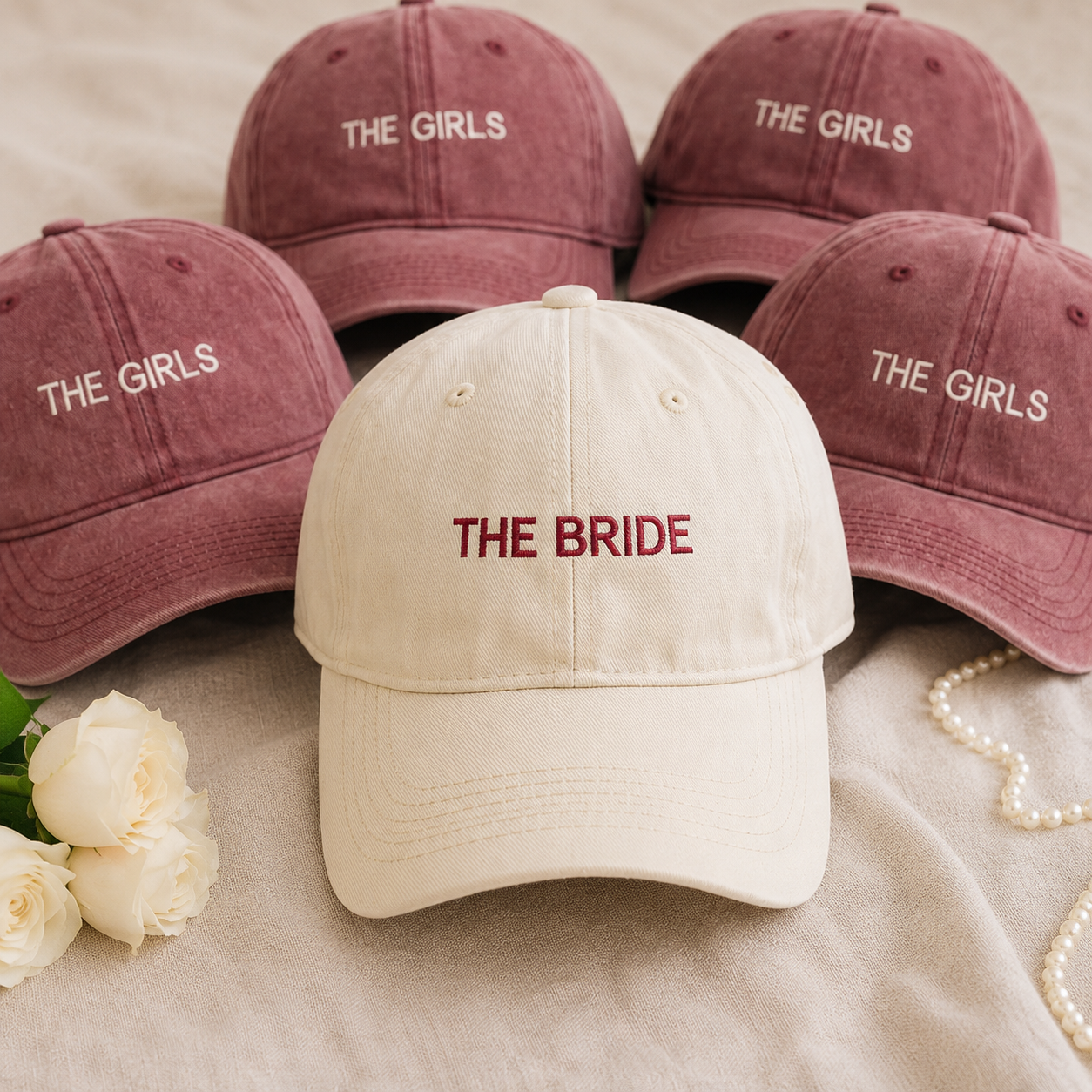 Custom Bride Squad Cap for Bachelorette Party and Girls Trip