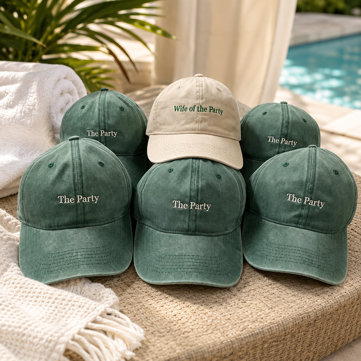 Custom Bride Squad Cap for Bachelorette Party and Girls Trip