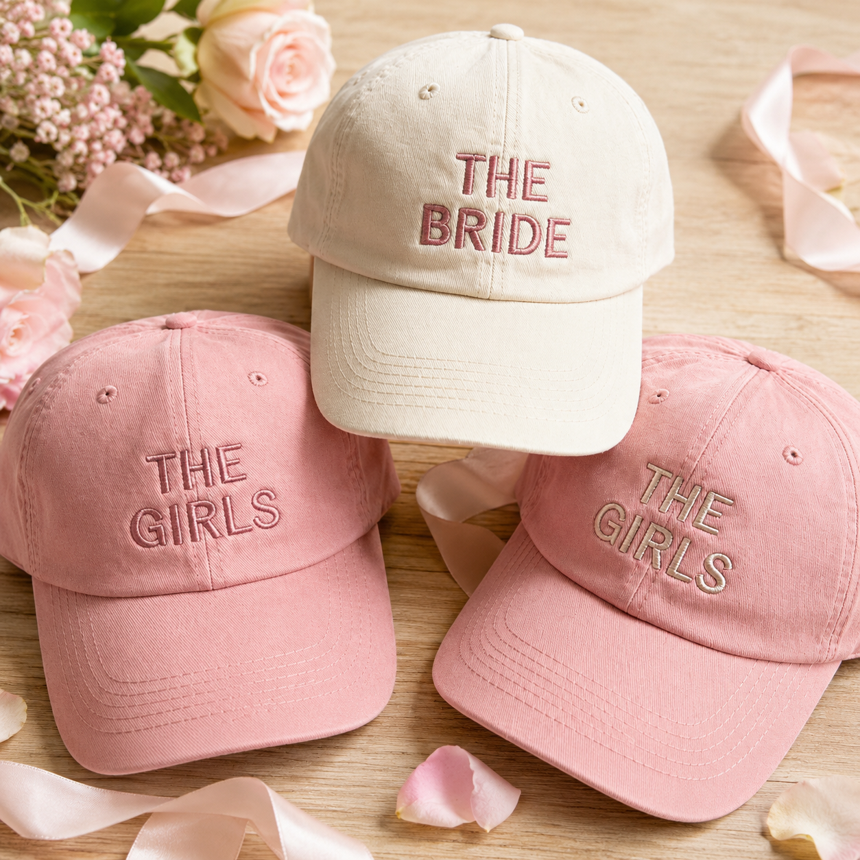 Custom Bride Squad Hat for Bachelorette Party and Bridal Shower