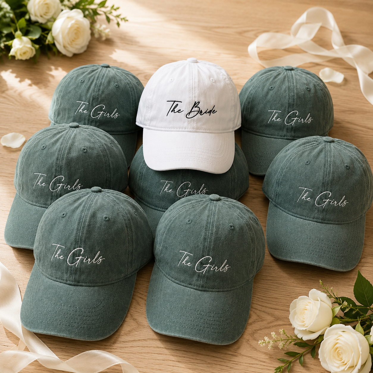 Custom Bride Squad Hat for Bachelorette Party and Team Bride