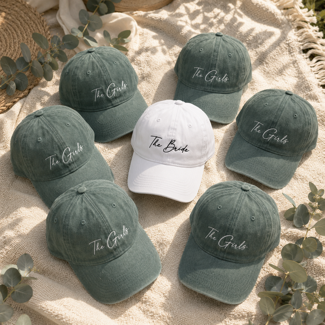 Custom Bride Squad Hat for Bachelorette Party and Team Bride