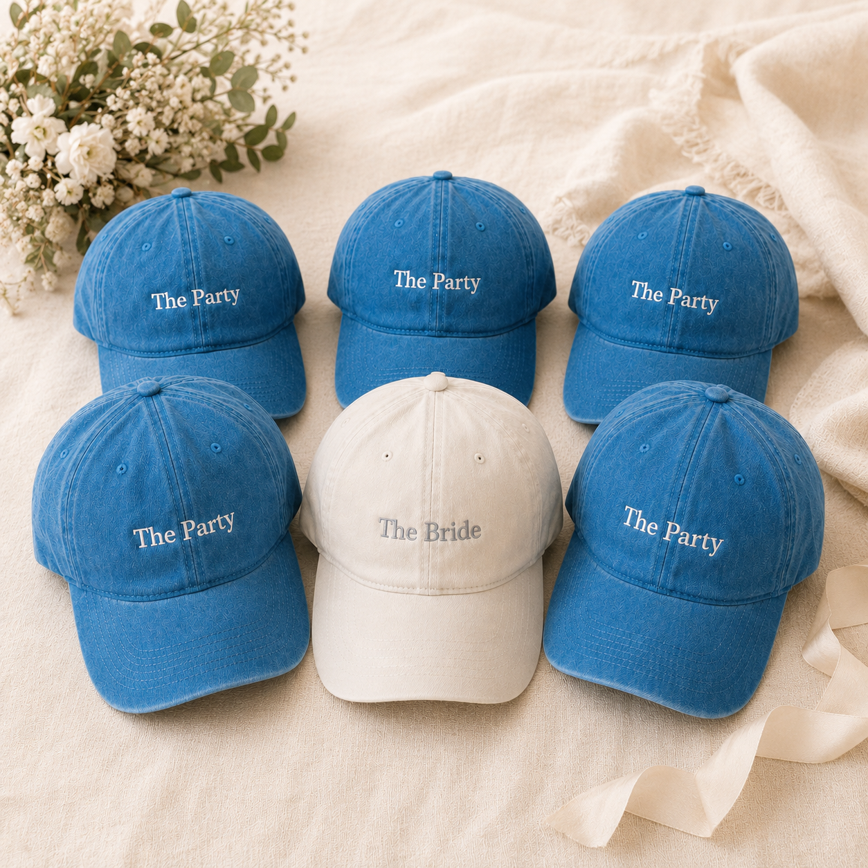 Custom Bride Squad Hat for Bachelorette Party and Team Bride