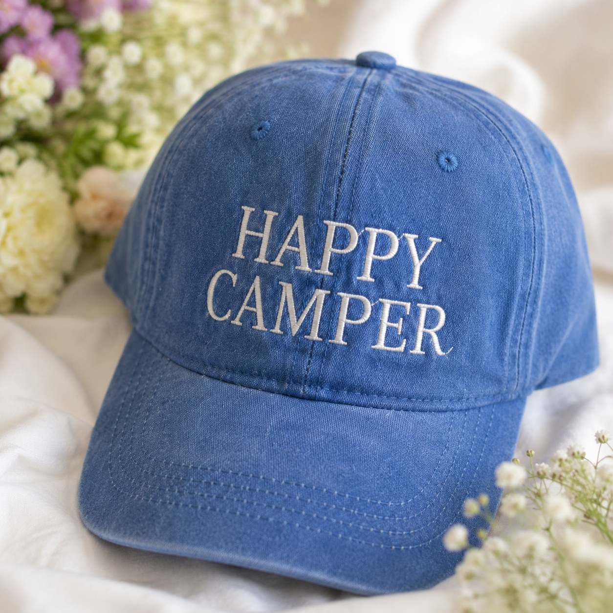 Custom Camp Party Bachelorette Hat With Personalized Text