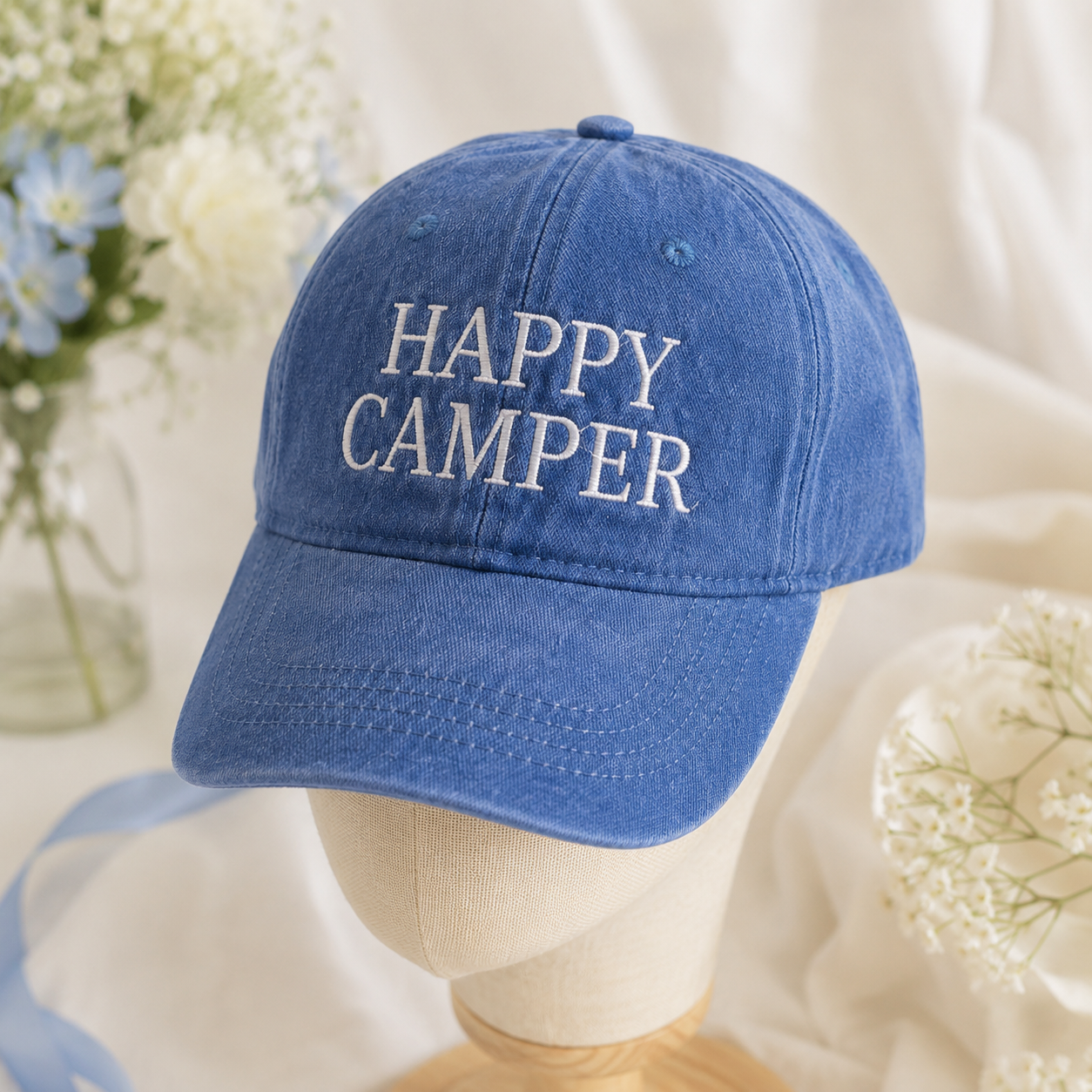 Custom Camp Party Bachelorette Hat With Personalized Text