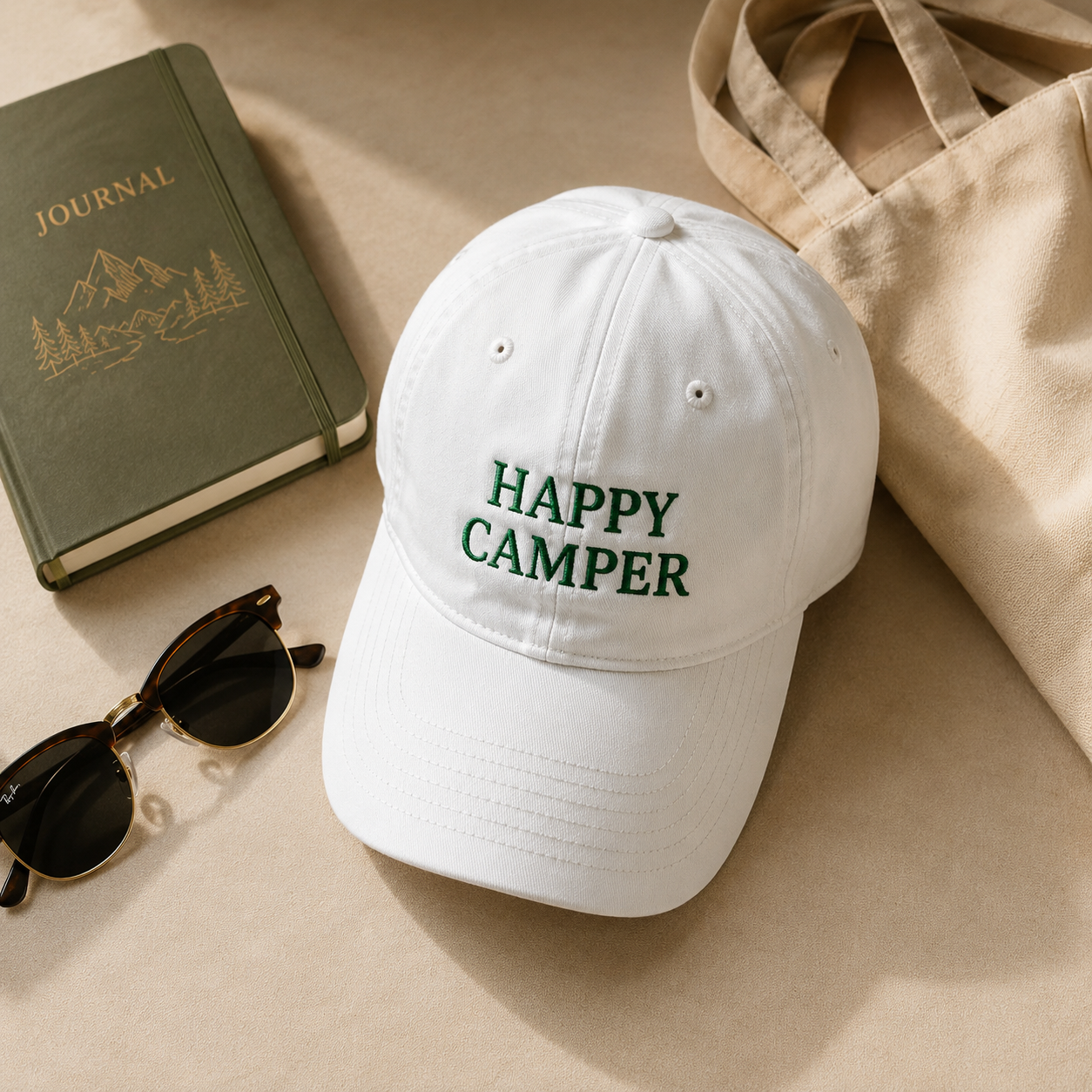 Custom Embroidered Camp Bachelorette Hat for Bridal Party