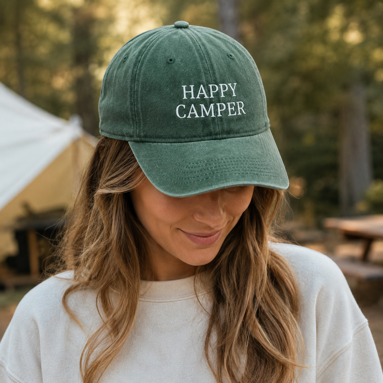 Custom Embroidered Camp Bachelorette Hat for Bridal Party