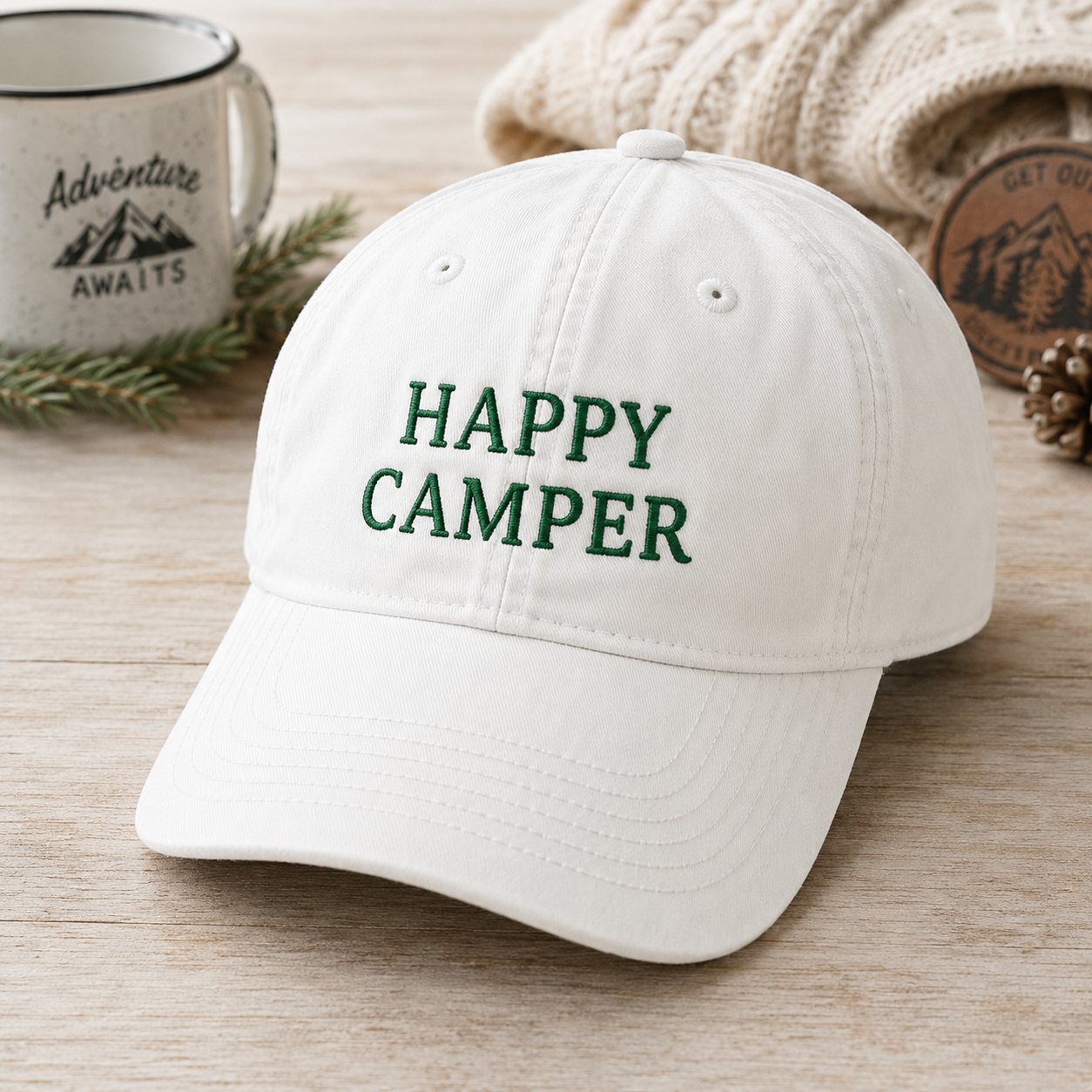 Custom Embroidered Camp Bachelorette Hat for Bridal Party