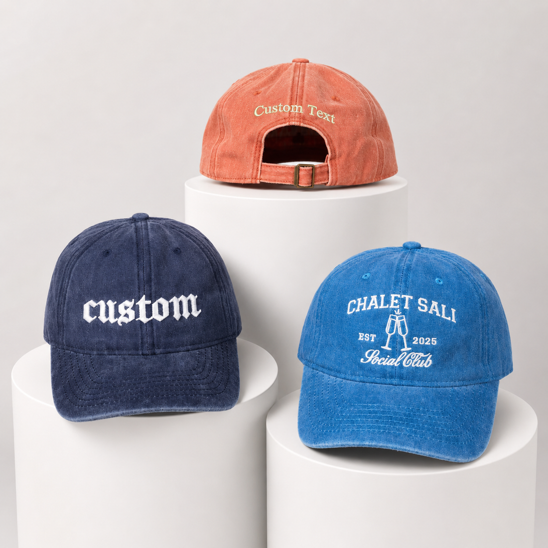 Custom Embroidered Club Hat With Personalized Logo or Monogram
