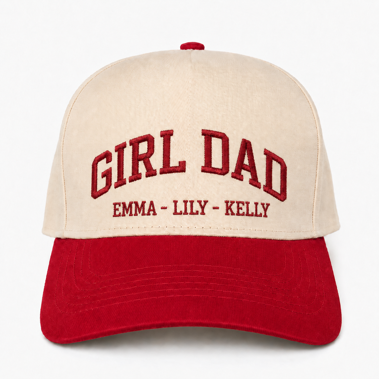 Custom Embroidered Girl Dad Snapback Hat – Personalized Dad Gift Cap