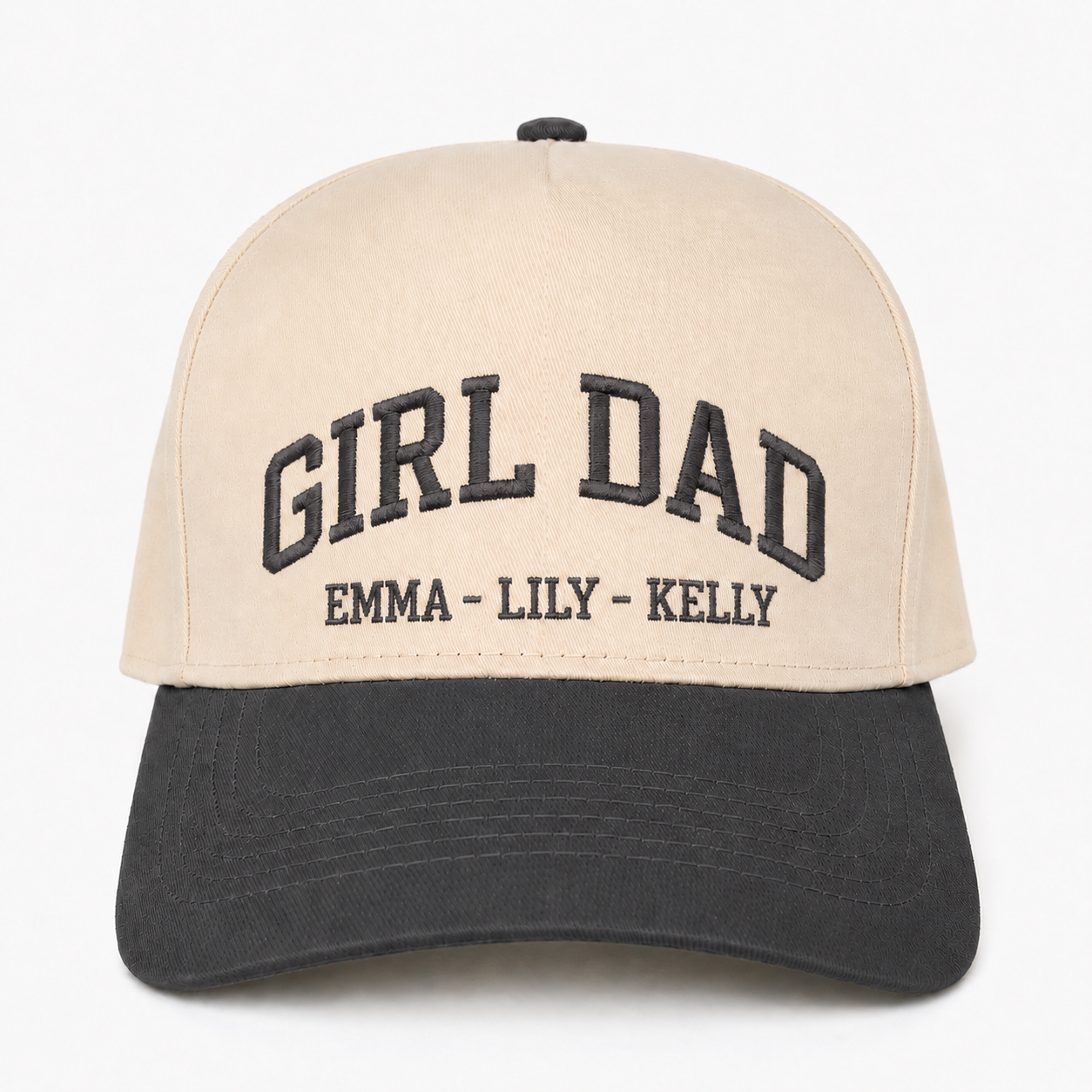 Custom Embroidered Girl Dad Snapback Hat – Personalized Dad Gift Cap