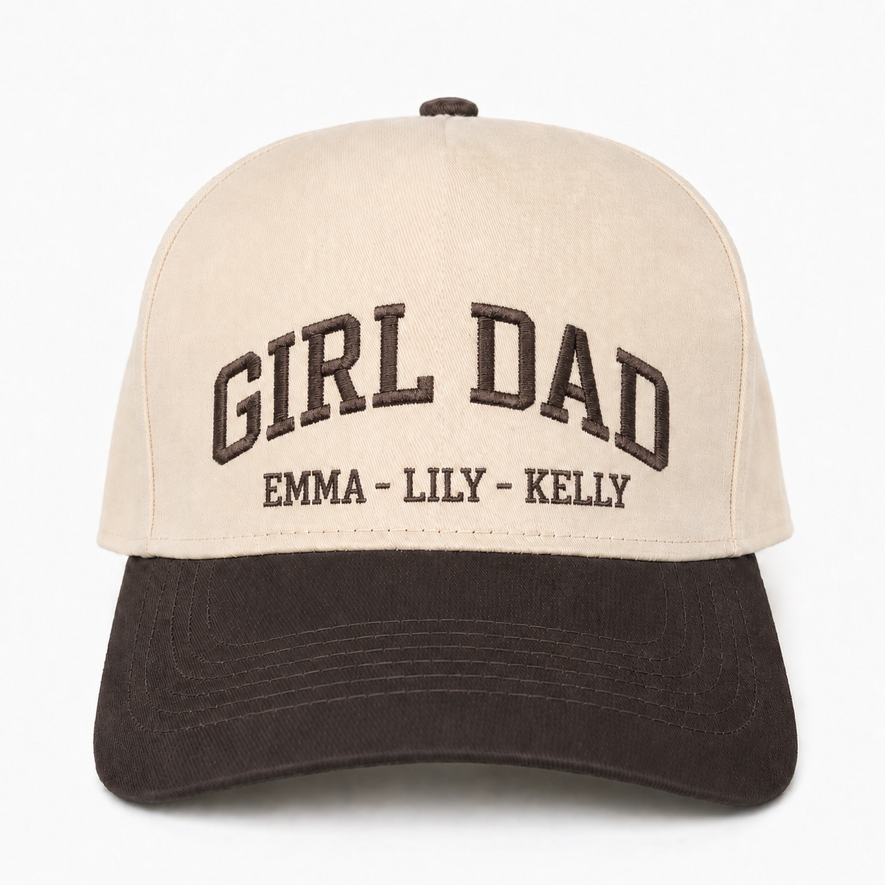 Custom Embroidered Girl Dad Snapback Hat – Personalized Dad Gift Cap