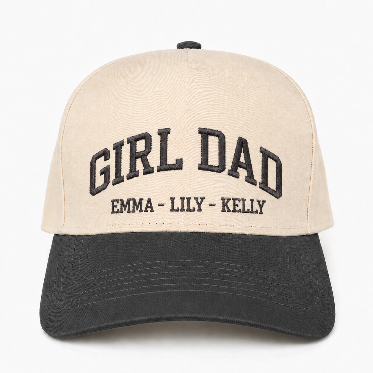 Custom Embroidered Girl Dad Snapback Hat – Personalized Dad Gift Cap