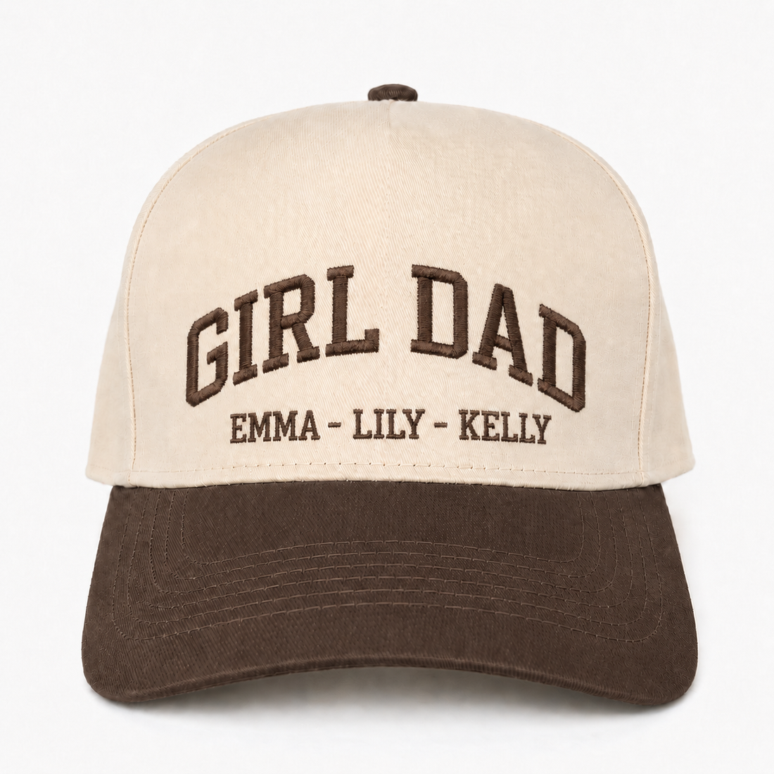 Custom Embroidered Girl Dad Snapback Hat – Personalized Dad Gift Cap