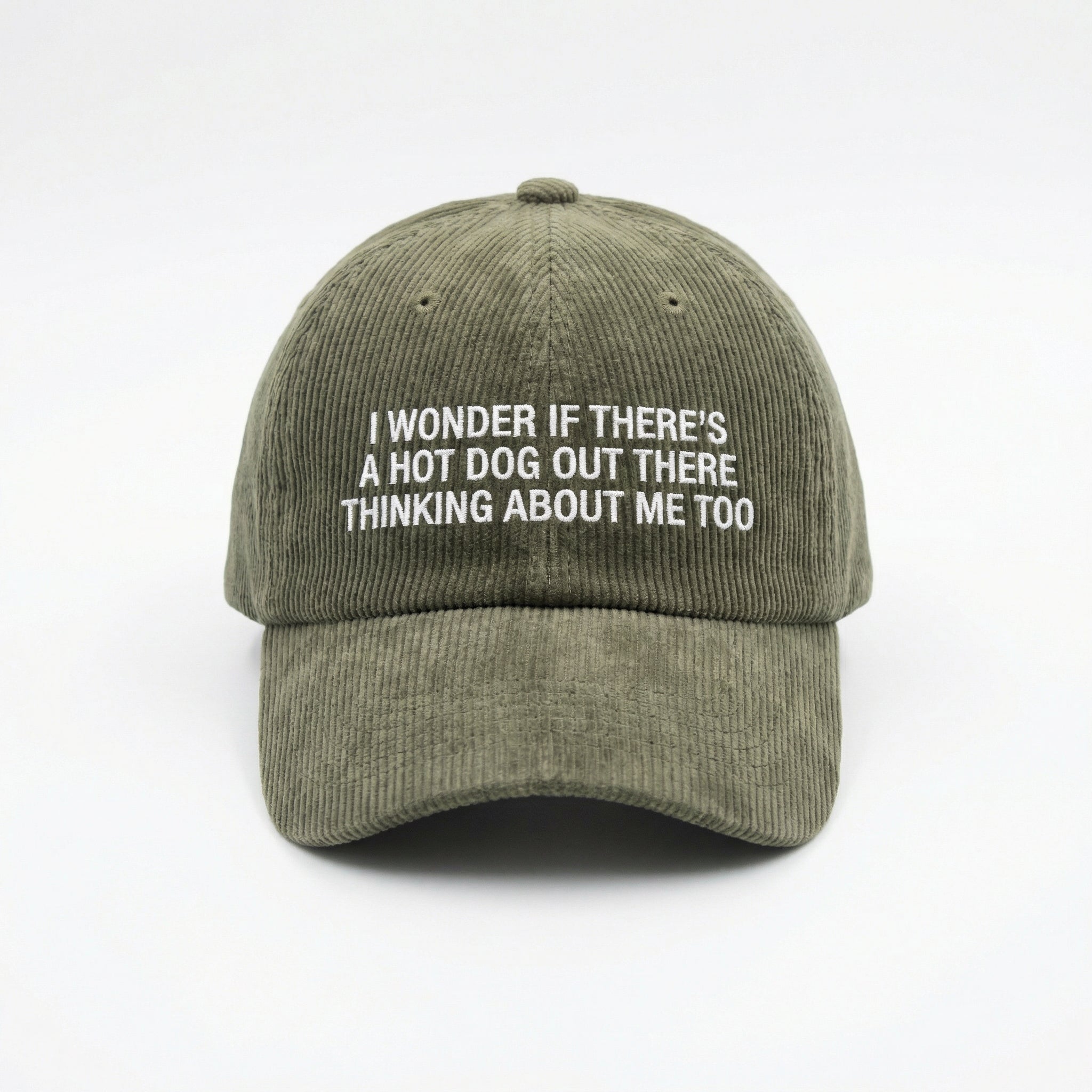 Custom Embroidered I Wonder If There’s a Hot Dog Thinking About Me Hat