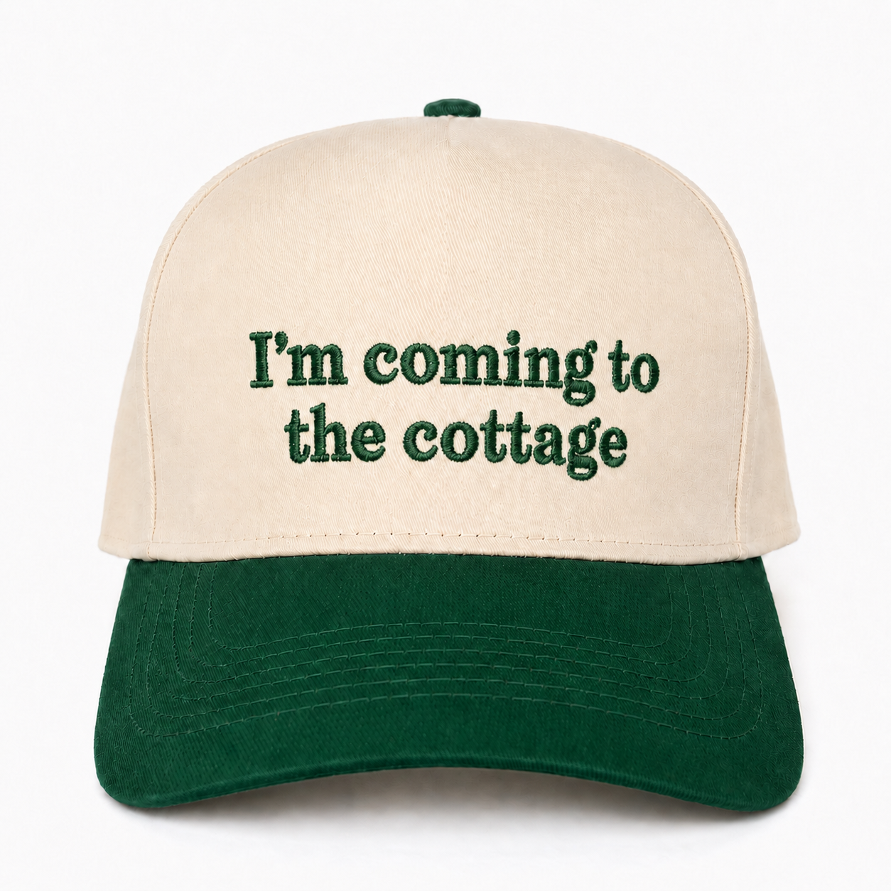 Custom Embroidered I’m Coming To The Cottage Snapback Hat – Hockey Romance Fan Cap