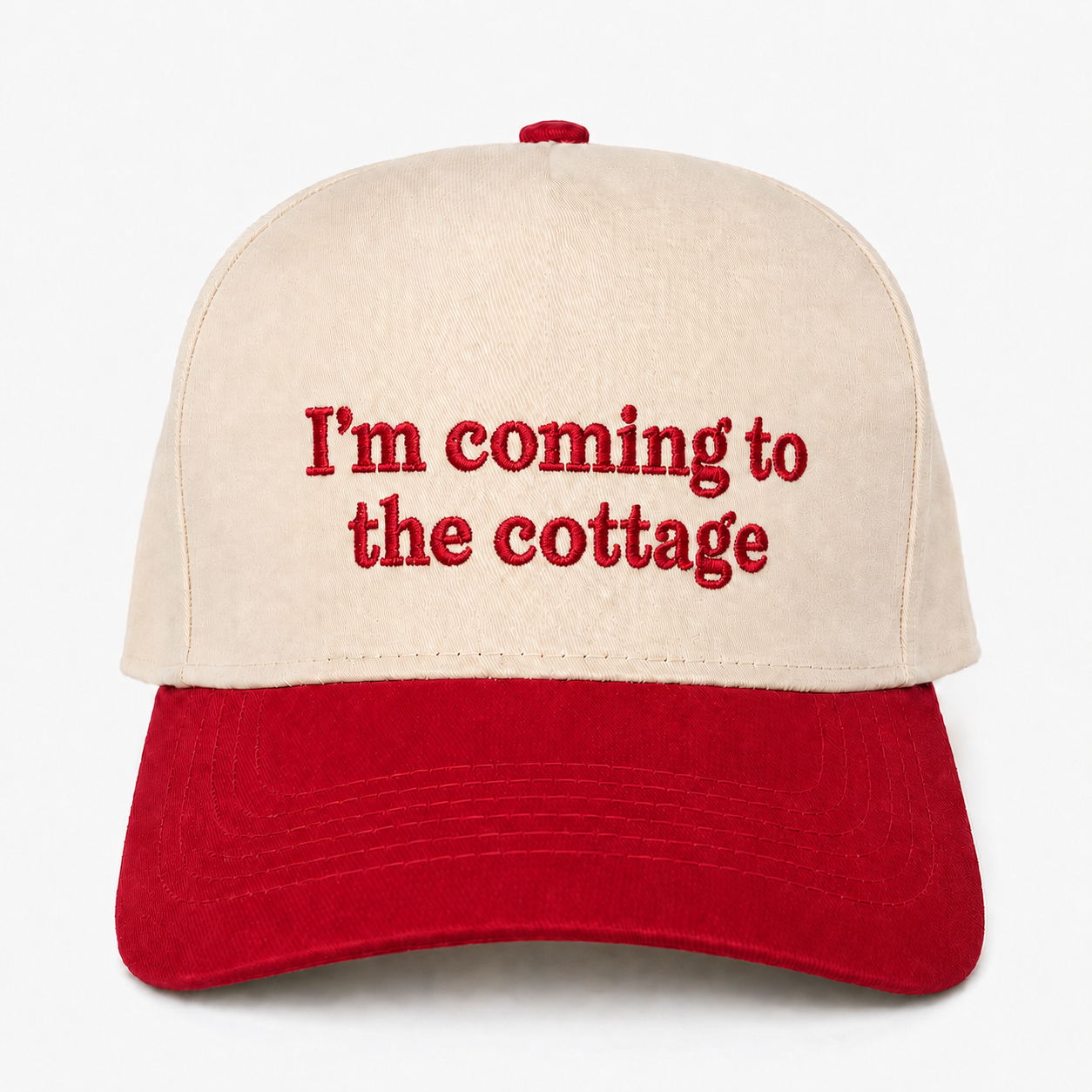 Custom Embroidered I’m Coming To The Cottage Snapback Hat – Hockey Romance Fan Cap