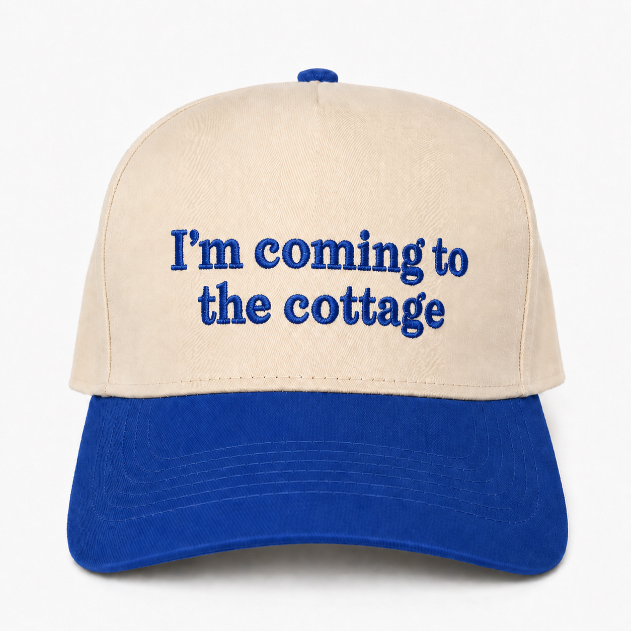 Custom Embroidered I’m Coming To The Cottage Snapback Hat – Hockey Romance Fan Cap