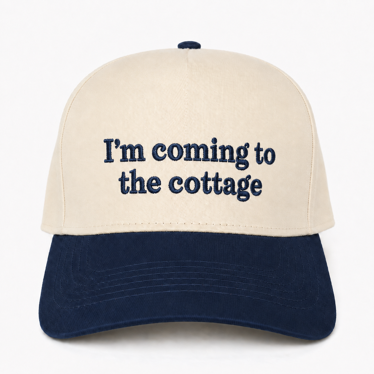 Custom Embroidered I’m Coming To The Cottage Snapback Hat – Hockey Romance Fan Cap