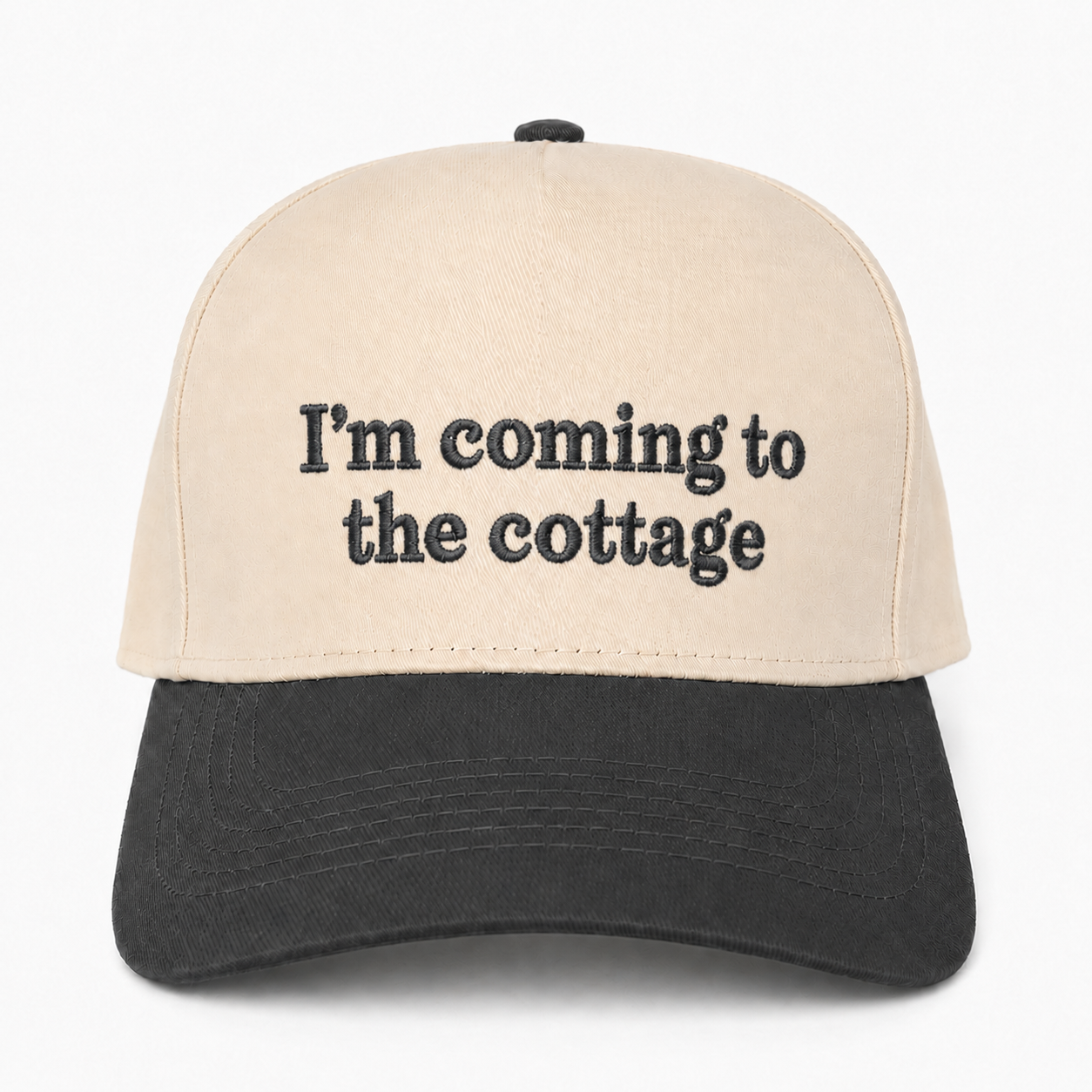 Custom Embroidered I’m Coming To The Cottage Snapback Hat – Hockey Romance Fan Cap