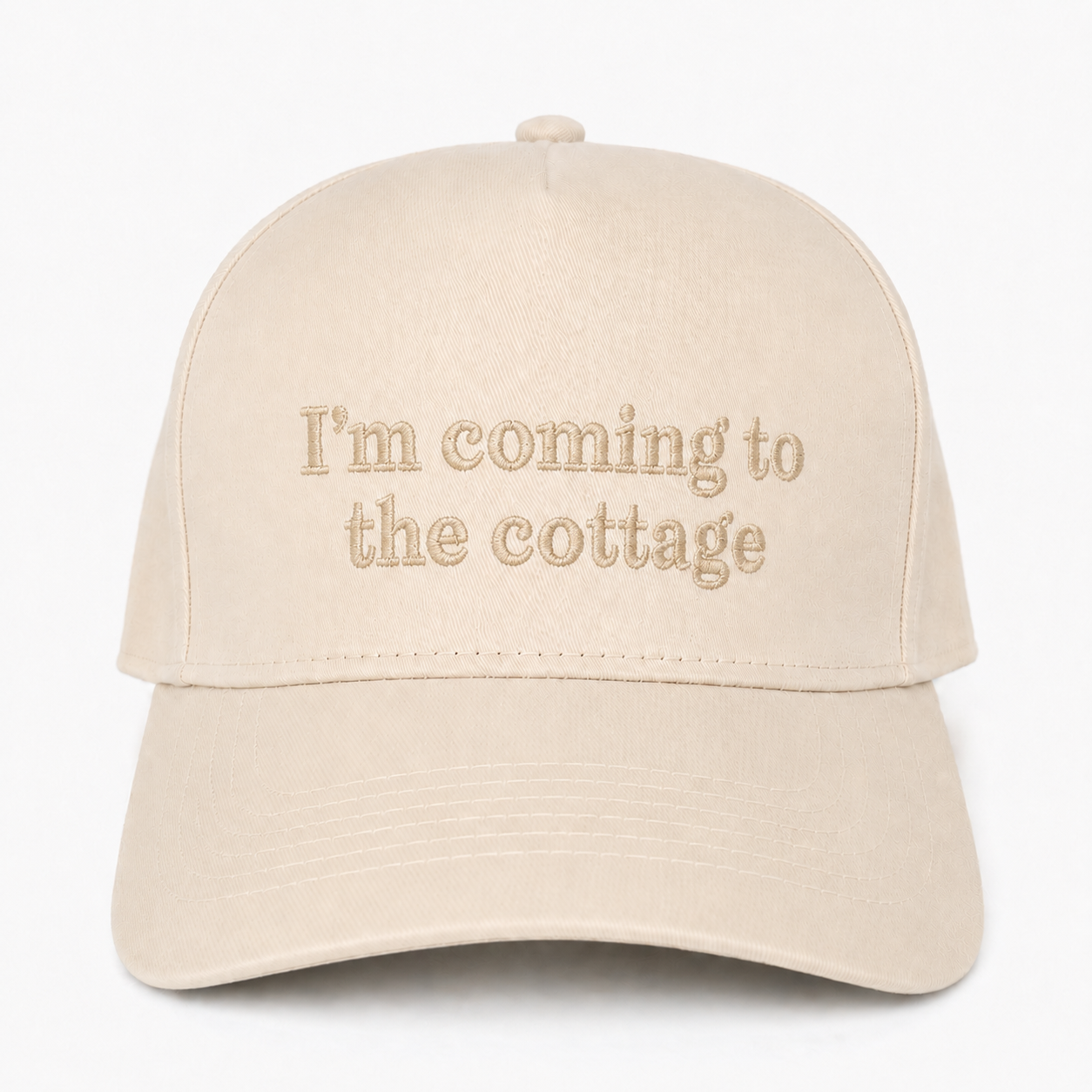 Custom Embroidered I’m Coming To The Cottage Snapback Hat – Hockey Romance Fan Cap