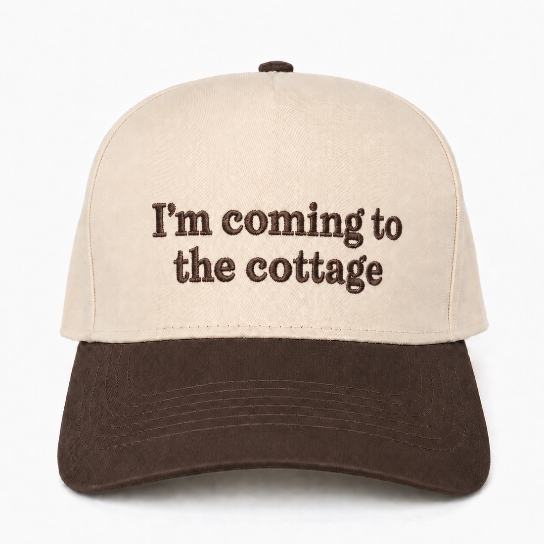 Custom Embroidered I’m Coming To The Cottage Snapback Hat – Hockey Romance Fan Cap