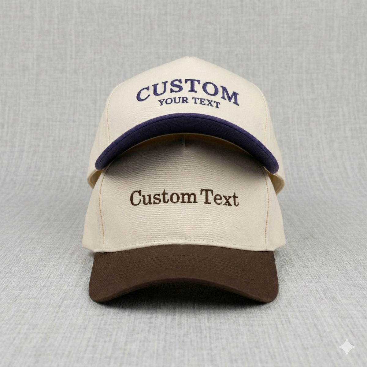 Custom Embroidered Snapback Hat - Vintage Style Snapback with Custom Text